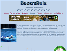 Tablet Screenshot of boxersrule.com